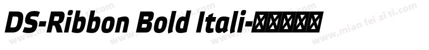 DS-Ribbon Bold Itali字体转换